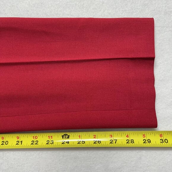 Black Label by Evan Picone Women's Red Stretch Mid Rise Dress Pants Size 4 NWT - Picture 10 of 10